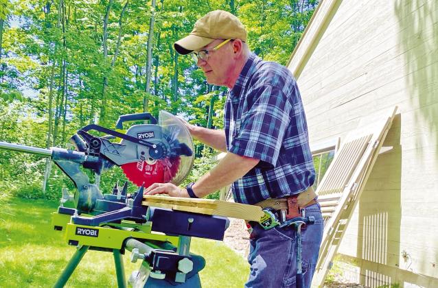 Greg Julian loves living in Leelanau and gave up the business world to work as a carpenter. Courtesy photo